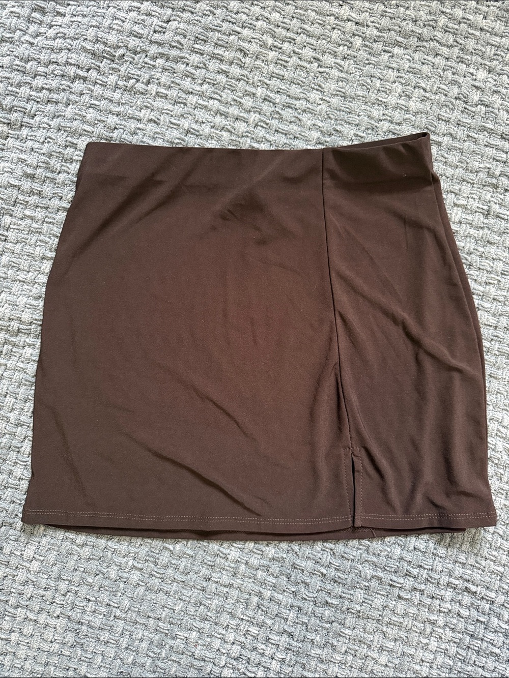 Windsor black Mini Skirt with Subtle Side Slit